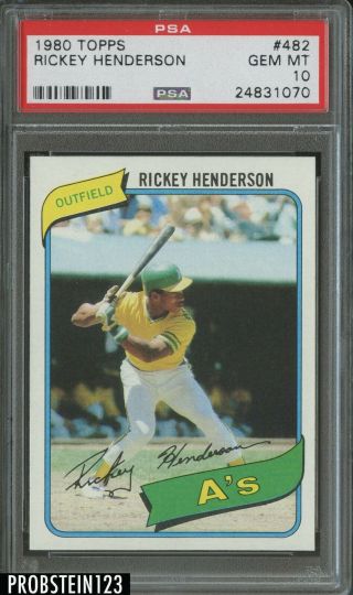 1980 Topps 482 Rickey Henderson A 