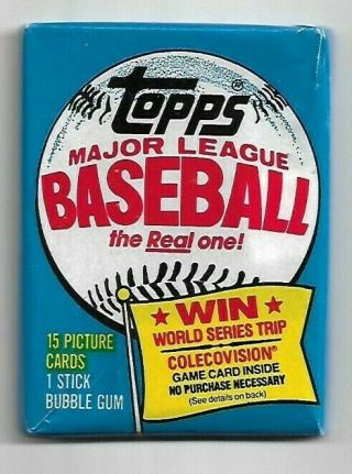 1983 Topps Bb Wax Pack.  Possible T.  Gwynn Rc,  W.  Boggs Rc,  Or R.  Sandberg Rc
