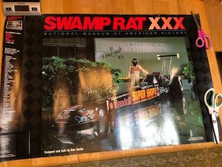 Don Garlits Signed Poster 36x24 " Swamp Rat Xxx
