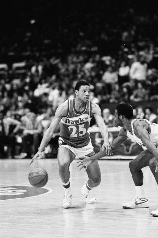 LD30 - 7 1984 NBA Chicago Bulls Atlanta Hawks Doc Rivers (49) ORIG 35MM NEGATIVES 2