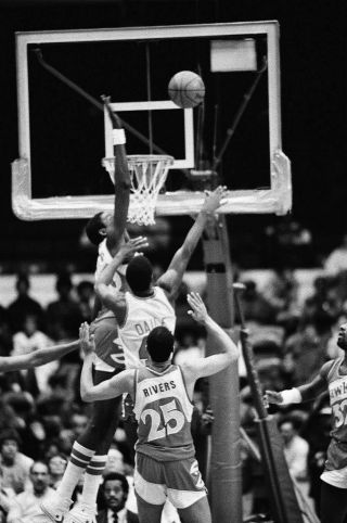 LD30 - 7 1984 NBA Chicago Bulls Atlanta Hawks Doc Rivers (49) ORIG 35MM NEGATIVES 8