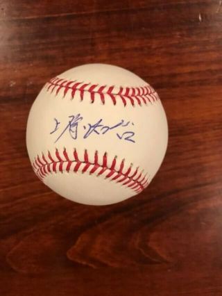 Koji Uehara Signed Oml Baseball Jsa R 65802