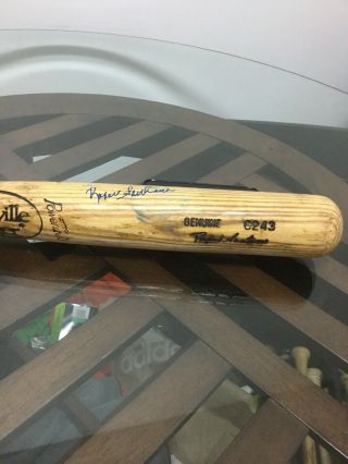 York Mets Rafael Santana Signed Autographed Game Bat