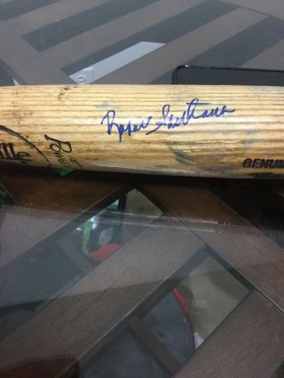 York Mets Rafael Santana Signed Autographed Game Bat 4