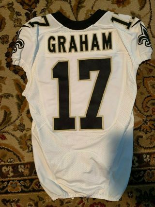 17 Orleans Saints Game Issued Jersey Sz38 Tj Graham - Nc State - Alouettes