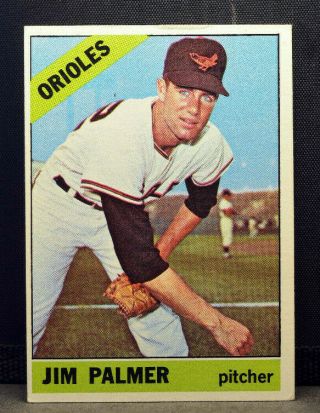 1966 Topps 126 Jim Palmer Baltimore Orioles Rookie Rc Ex