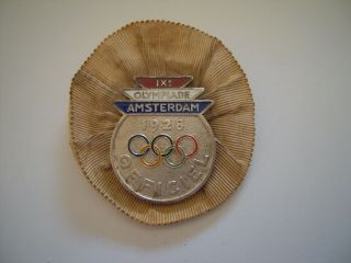 1928 Amsterdam Olympic Games Officiel Pin Badge