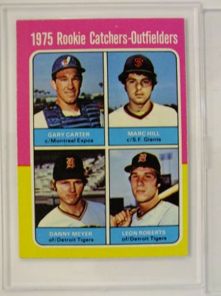 1975 Gary Carter Rookie Card Nm And Hard Case.  620 Topps