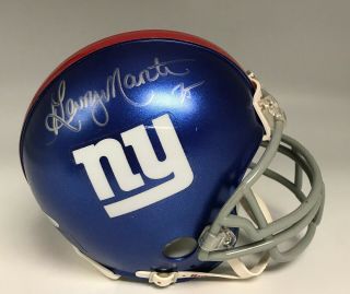 George Martin Signed Ny Giants Mini Helmet Autographed Auto Steiner Hologram