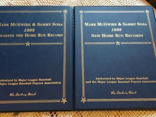1998 & 1999 Mark Mcgwire & Sammy Sosa Home Run Records - Danbury
