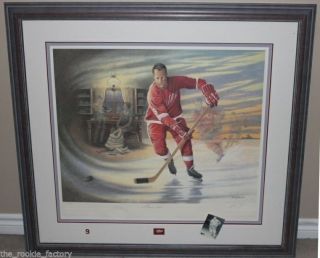 Gordie Howe Au | Mr.  Hockey James Lumbers Framed Auto Ltd Ed Print /1509