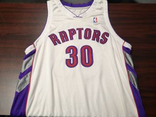 Dell Curry Toronto Raptors 2000 - 01 Game Worn Jersey Steph Nba Finals Nike Drake