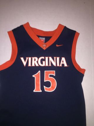 Nike Youth Virginia Cavaliers Basketball Jersey Small 15 NCAA 3