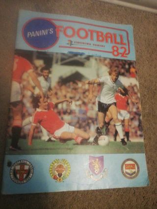 Football 82 Panini Sticker Album 1982 Rare Soccer Memorabilia 41 Stickers