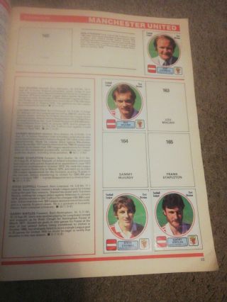 FOOTBALL 82 PANINI STICKER ALBUM 1982 Rare Soccer Memorabilia 41 stickers 2