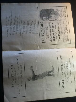 Hawkeyes 1921 Iowa Homecoming Football v Ill Fighting Illini: Will Sell 5