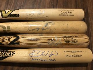 Cord Sanberg Phillies Signed game Bat From Lakewood 2