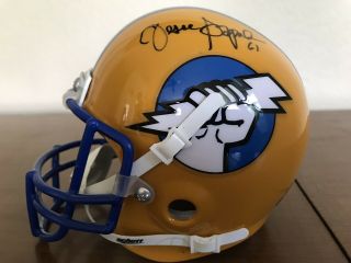 Oakland Invaders Usfl Signed Autographed Mini Helmet - Jesse Sapolu