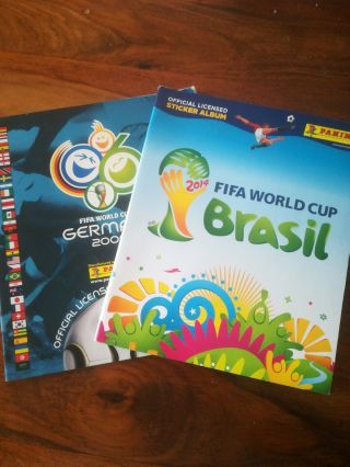 Panini World Cup Sticker Albums Germany 2006 & Brazil 2014 Joblot