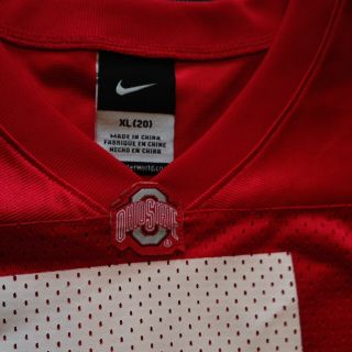 Nike Team The Ohio State Buckeyes 5 Home Red Football Jersey Youth XL 20 3
