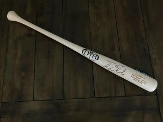Tim Tebow Game Issued 2018 Dove Tail Bat Autograph Signed Mets Gators Tebow