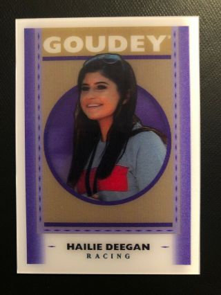 2019 Ud Goodwin Champions Hailie Deegan Rc Goudey Lenticular 3d Gl6 Sp & More