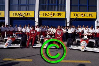 Racing 35mm Slide F1,  Senna Prost - Mclaren Mp4/4,  1988 Spain Formula 1