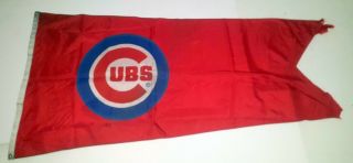 Chicago Cubs Wrigley Field Stadium Flown Roof Flag 6 Feet Cubs Letter