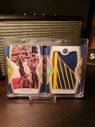 2018 - 19 Panini Opulence Nba Finals Booklet Kevin Durant 7/12 Warriors Game 3