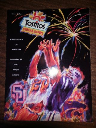 1997 Fiesta Bowl Program - Kansas State Wildcats Vs Syracuse Orange