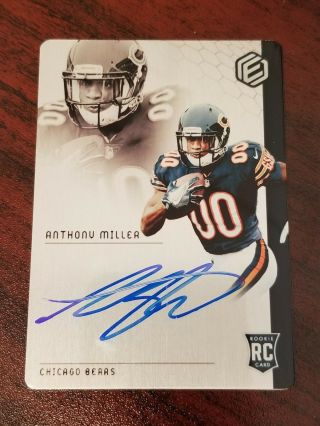 2018 Elements Metal 94 Anthony Miller Memphis Bears Rookie Wr Auto 