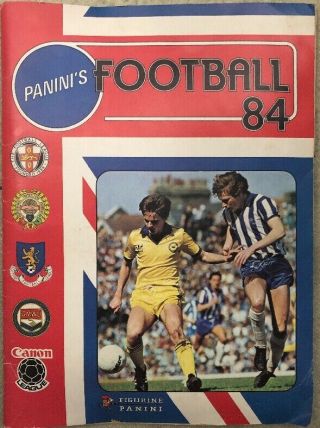 Vintage Panini 1984 Football Sticker Album