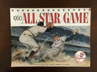 1960 Mlb All Star Game Official Program At Yankee Stadium