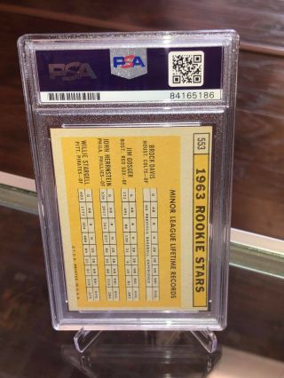 1963 Topps Willie Stargell Rookie Card Auto PSA DNA Holy Grail HOF Autograph 2