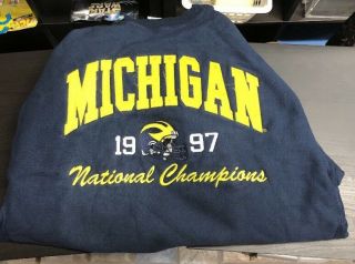 Vintage 1990s Michigan State Wolverines 1997 National Champions Sweater 2