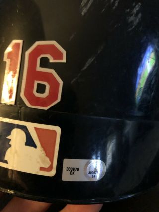 Jason Donald Game Helmet,  Cleveland Indians,  MLB Auth 4