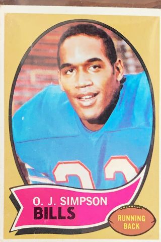 O.  J.  Simpson 1970 Topps Rookie Rc 90