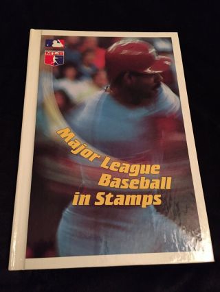 Mlb Major League Baseball In Stamps Hardcover Vintage Book 1988 Philatelic