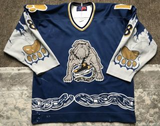 2000 - 01 Edgars Zaltkovskis Long Beach Ice Dogs Wchl Sp Game Worn Jersey