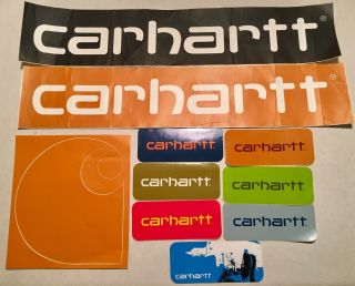 Carhartt Stickers Decals Vintage Late 90’s Early 00’s Hiphop Skating X10
