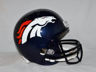 John Elway Autographed F/s Denver Broncos Helmet - Jsa W Authenticated