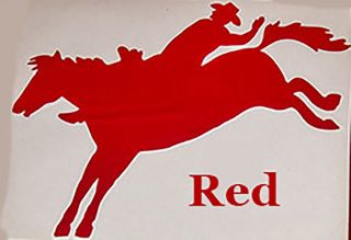 Window Decals - Classic Bareback Rider - rodeo - PRCA Your choice of colors - A 2