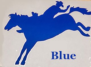 Window Decals - Classic Bareback Rider - rodeo - PRCA Your choice of colors - A 3