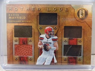2019 Panini Gold Standard Mother Lode Baker Mayfield Browns 5 Relics 104/149