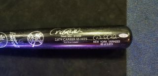 Derek Jeter Le Signed Bat Game Model P72 Autographed Steiner & Mlb Authenticated