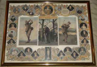 The Jubilee Of The Golfing Championship 1860 - 1910 Framed Picture