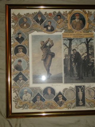 The Jubilee of the Golfing Championship 1860 - 1910 framed picture 2