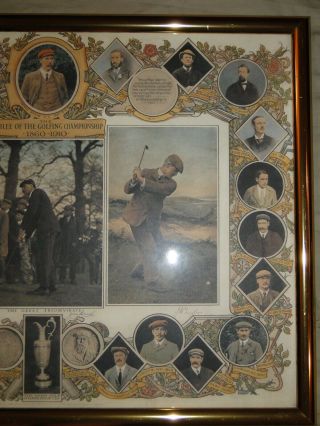 The Jubilee of the Golfing Championship 1860 - 1910 framed picture 3