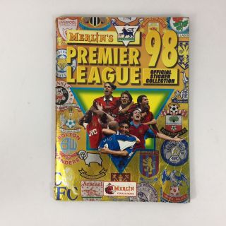 Merlin Official Premier League 1998 Sticker Album Man United Liverpool