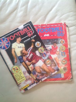 Panini Football 86 Sticker Album Complete / 87 80 Complete 1986 1987 Collect